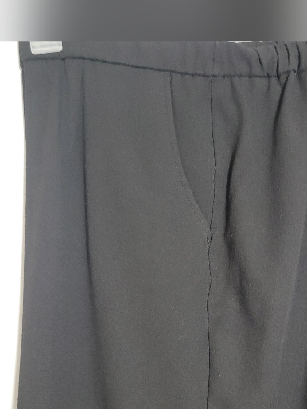 Kim Rogers Black Elastic Waist Dress Pants With Pockets 22 Exc Cond.